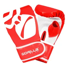 Saco Pancada + Luva Bate-saco Kit Muay-thai Infantil Gorilla Cor Vermelho Foto mini 4