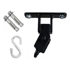 Saco Pancada Oito + Luva Bate-saco + Suporte Teto - Gorilla Cor Preto Foto mini 4