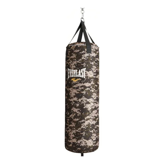 Saco Pancadas Camuflado 102cm Everlast Boxe Muay Thai Vazio Cor Verde Foto 1