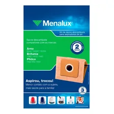 Saco para Aspirador de P贸 Descart谩vel SIM02 Menalux 3 Unidades Foto mini 2