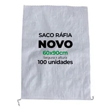 Saco Para Entulhos Sacaria Sacos Ráfia Aguenta 60kg - Branco Foto  mini 1