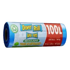 Saco para Lixo Reciclado 100l Dover Roll Super Forte 10 Unidades Foto mini 3