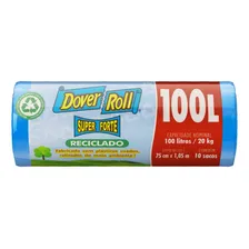 Saco para Lixo Reciclado 100l Dover Roll Super Forte 10 Unidades Foto mini 1