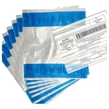Saco Para Nota Fiscal Awb Danfe Canguru Janela 2 Colas Embalagem Fácil 10x12 1000und Foto  mini 1