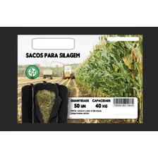 Saco Para Silagem Capacidade Até 40kg 51x110cm Preto 50uni Foto mini 1