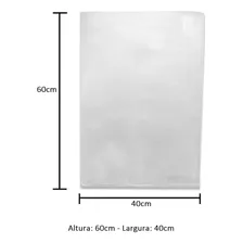 Saco Plastico 40x60-0,06micra-virgem Transparente Pebd C/1kg Foto mini  2