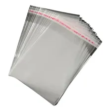 Saco Plástico Adesivado Transparente C/ Aba 20x27 1.000und Foto mini 4