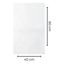 Saco Plastico Cristal Reforçado Transparente Pe 40x60 C/80un Foto mini 4