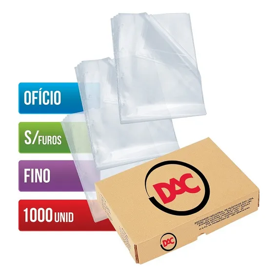 Saco Plástico Envelope 24x33 A4/oficio Caixa 1000un Dac Foto 1