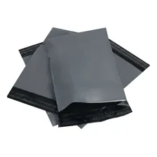 Saco Plastico Pequeno Envelope Plastico Cinza 12x18 100 Pçs Foto mini 2