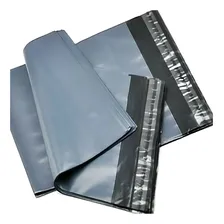 Saco Plastico Pequeno Envelope Plastico Cinza 12x18 100 Pçs Foto mini 3