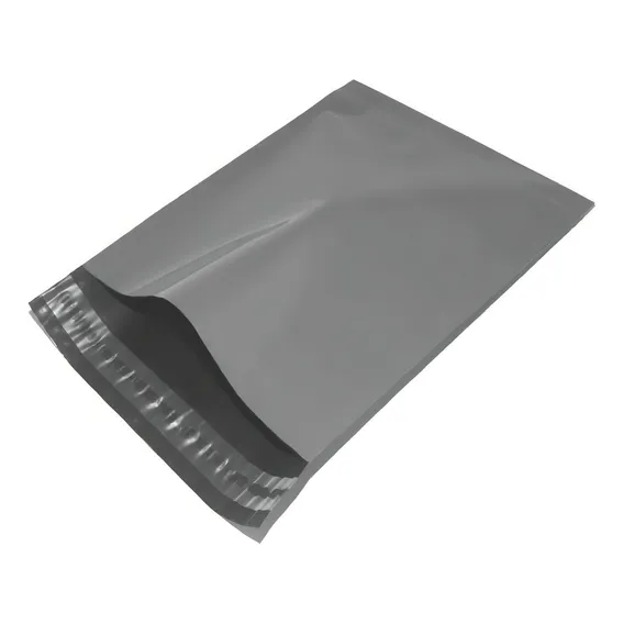 Saco Plastico Pequeno Envelope Plastico Cinza 12x18 100 Pçs Foto 1