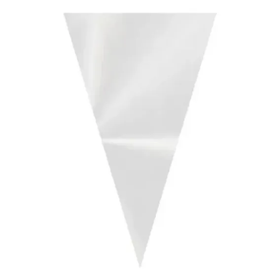 Saco Plástico Pp Cone Transparente 14x23 Com 100un Foto 1