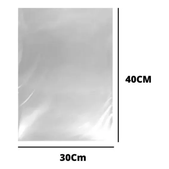 Saco Plástico Transparente 30x40 0,06 Pp 1kg Foto 1