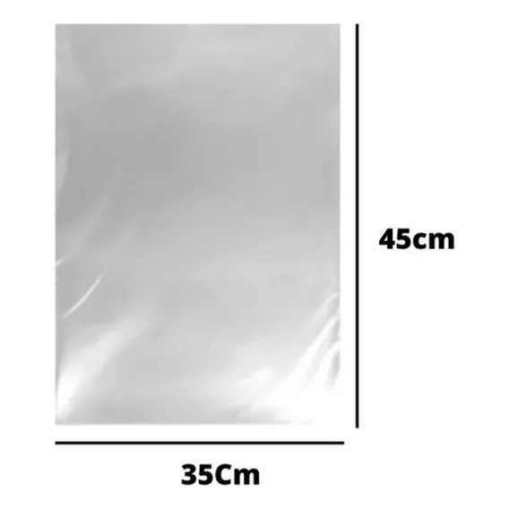 Saco Plástico Transparente 35x45 0,06 Pp 1kg Foto 1