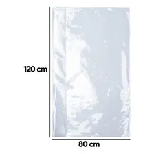 Saco Plástico Transparente 80x120 Esp. 0,06 Pct C/ 5 Kg Pe Foto mini 2