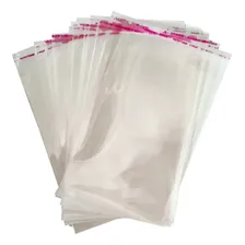 Saco Plástico Transparente Adesivo 14x14 Atacado 100 Unids Foto mini 1