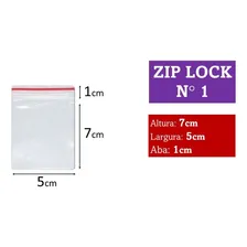 Saco Plastico Zip Lock Hermético 5x7 N1 C/ 1000 Unid Foto mini  3