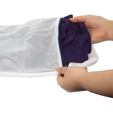 Saco Protetor Com Zíper Lavar Roupas Pequeno Delicadas Finas Foto mini 4