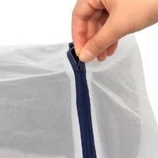 Saco Protetor Com Zíper Lavar Roupas Pequeno Delicadas Finas Foto mini  3