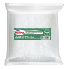 Saco Ráfia Multiuso 50x80 Reciclagem 40kg Compel Cor Branco Foto  mini 1