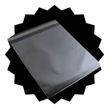 Saco Saquinho Adesivado Plástico Transparente 12x18 C/ 500un Foto mini 1
