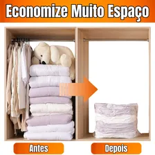 Saco Vácuo Viagem Roupa Cobertor Edredom 80x60cm P Foto mini 4