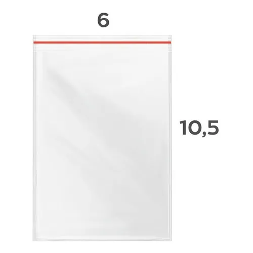 Saco Zip Lock 6x10 C/500un Saquinho Plástico Foto 1
