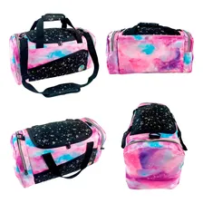 Sacola Academia Feminina Colorida Grande Bolsa Mala Viagem Estrelas Foto mini 3