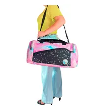 Sacola Academia Feminina Colorida Grande Bolsa Mala Viagem Estrelas Foto mini 2