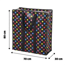 Sacola Bolsa Feira Sacoleira Grande Mudança Kit Com 2 Ecobag Cor Colorida Estampado Foto mini  3