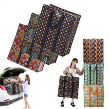 Sacola Bolsa Feira Sacoleira Grande Mudança Kit Com 2 Ecobag Cor Colorida Estampado Foto  mini 1