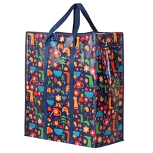 Sacola Bolsa Feira Sacoleira Grande Mudança Kit Com 2 Ecobag Cor Colorida Estampado Foto mini 4