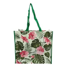 Sacola Compras Ecológica Reutilizável Bolsa Ecologica Ecobag Cor Floral Florido Foto mini 3