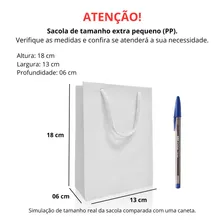 Sacola Papel Branca 13x17x06 - 50 Unidades Foto mini 2
