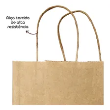 Sacola Papel Kraft Delivery Grande (30x31x19cm) - 50und Foto mini 2