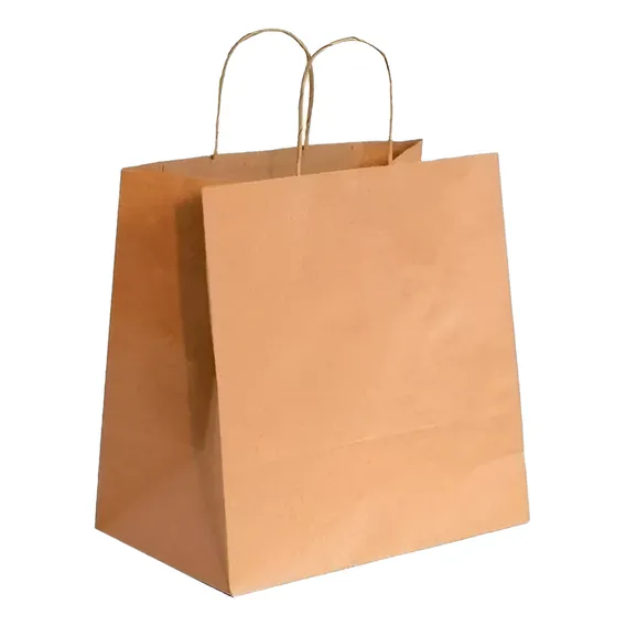 Sacola Papel Kraft Delivery Ii 27x18x30 50unid Foto 1