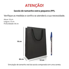 Sacola Papel Preta 13x18x06 - 50 Unidades Foto mini 2