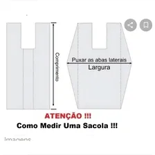 Sacola Para Supermercado 40x50 1000u Sacola Plástico Branca Foto mini 3