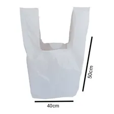 Sacola Para Supermercado 40x50 1000u Sacola Plástico Branca Foto mini 4