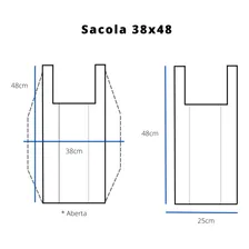 Sacola Plástica Milheiro Tamanho 38x48 Branca Full Foto mini  3