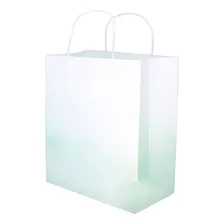 Sacolas Papel Kraft Branco 18x10x20 ( 50unid ) Foto mini 1