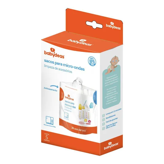 Sacos Esterilizadores Acess贸rios Para Micro-ondas Babydeas Foto 1