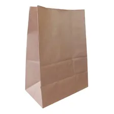 Sacos Papel Kraft Liso Delivery 22x13,5x29,5cm Com 50un Foto mini 1