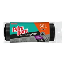 Sacos Para Lixo Preto Reforçado 50L Com 30 Sacos Esfrebom Foto mini 1
