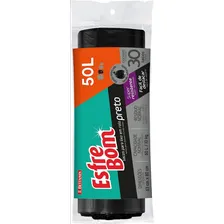 Sacos Para Lixo Preto Reforçado 50L Com 30 Sacos Esfrebom Foto mini 2