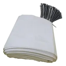 Sacos Para Silagem Branco 52x110 - 200 Micras C/100 Abraç Cor Branca Foto  mini 1
