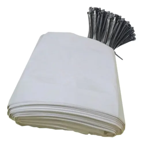 Sacos Para Silagem Branco 52x110 - 200 Micras C/100 Abraç Cor Branca Foto 1