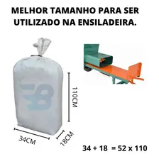 Sacos Para Silagem Branco 52x110 - 200 Micras C/100 Abraç Cor Branca Foto mini 4