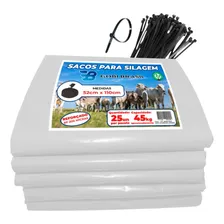 Sacos Para Silagem Branco 52x110 - 200 Micras C/500 Abraç Cor Saco Branco Foto mini 1